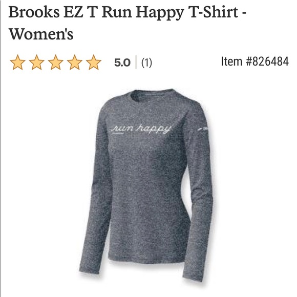 Brooks EZ T Run Happy Navy Long Sleeve T-Shirt - Picture 3 of 14